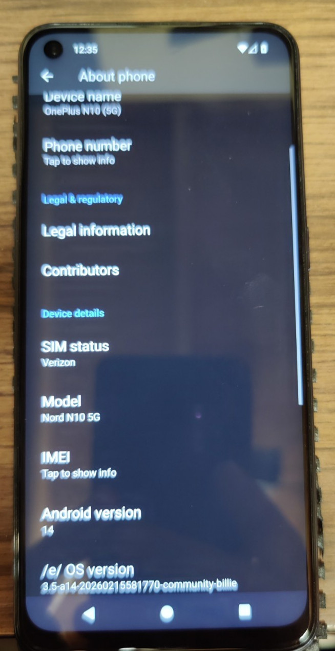OnePlus Nord N10 5G-Degoogled-Unlocked-Ubuntu Touch/ or E/OS Mint !! Pls Read !!