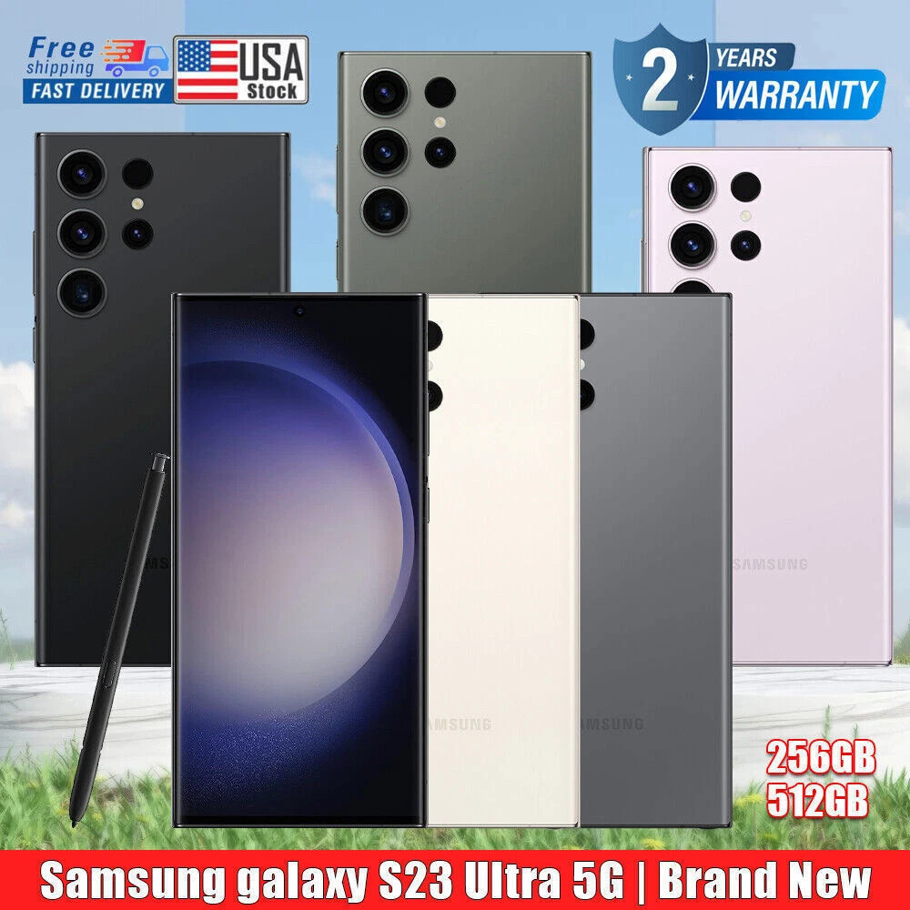 FACTORY NEW SEALED SAMSUNG GALAXY S23 ULTRA 5G UNLOCKED GSM CDMA ALL MEMORY