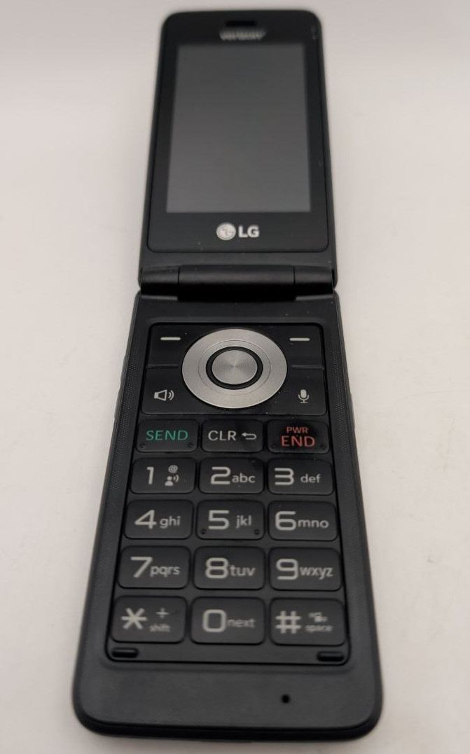 LG Exalt VN220 Verizon 4G LTE Flip Smartphone 5MP Camera Silver Not Working READ
