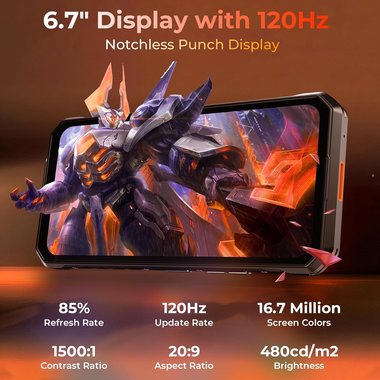 OUKITEL WP58 Pro 5G Rugged Smartphone Android 15 512GB 10000mAh NFC GPS OTG
