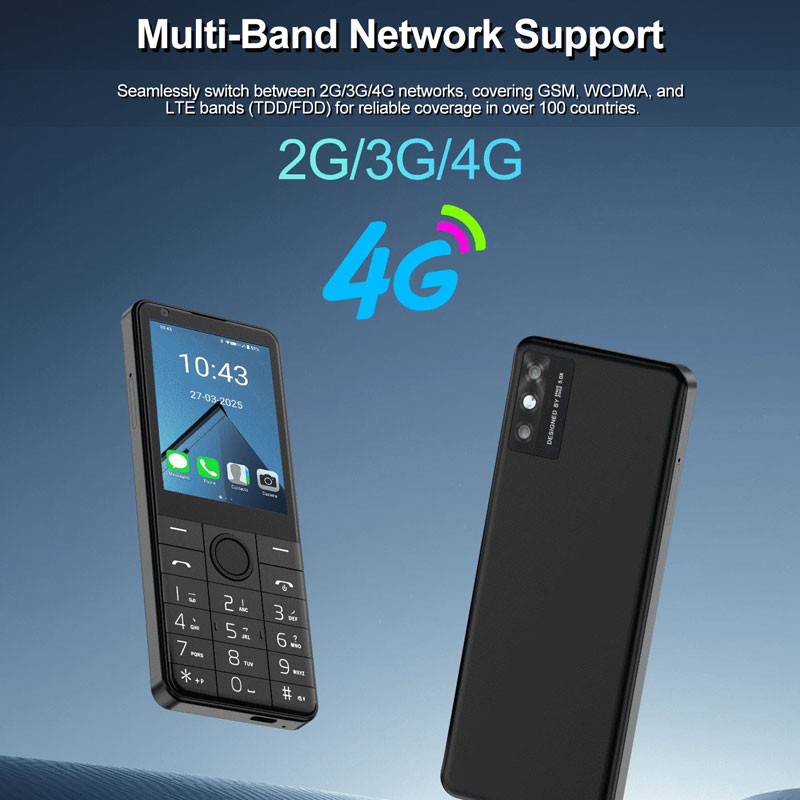 Unlocked DOOV R77 PRO Thin Android 14 Smartphone Dual SIM Phone Keyboard Mobile