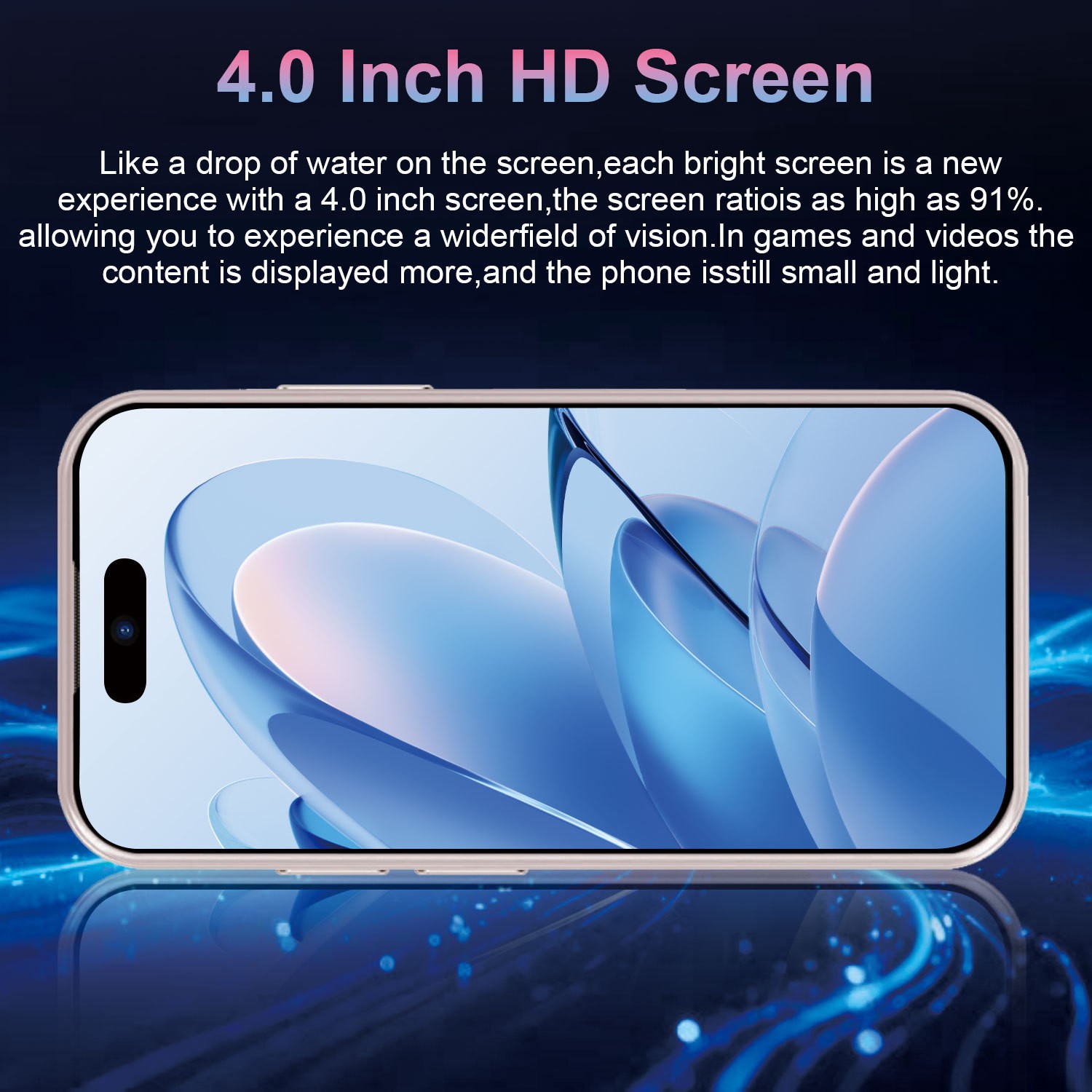 i17 Mini Smartphone 4GB+64GB Android Dual SIM 4G LTE Unlocked Cell Phone