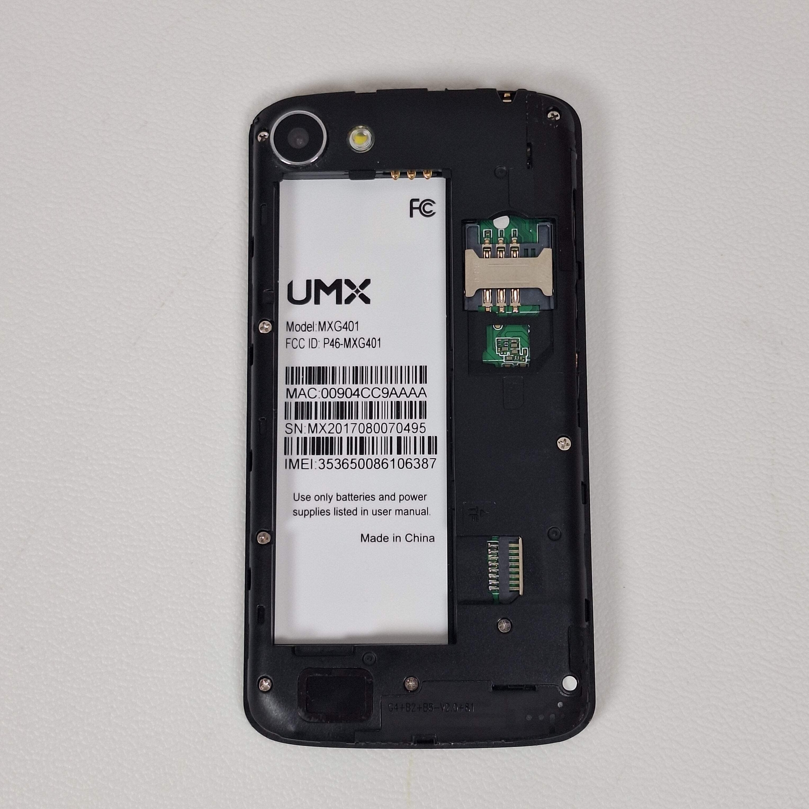 UMX MXG401 Black Android Phone (AirVoice Wireless)