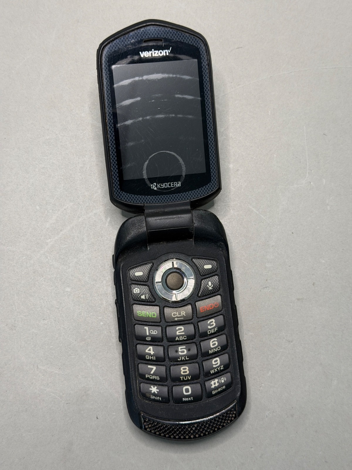 Fair Kyocera E4610 DuraXV Verizon Unlocked 4G LTE 16GB Flip *xCharge Port/Frame