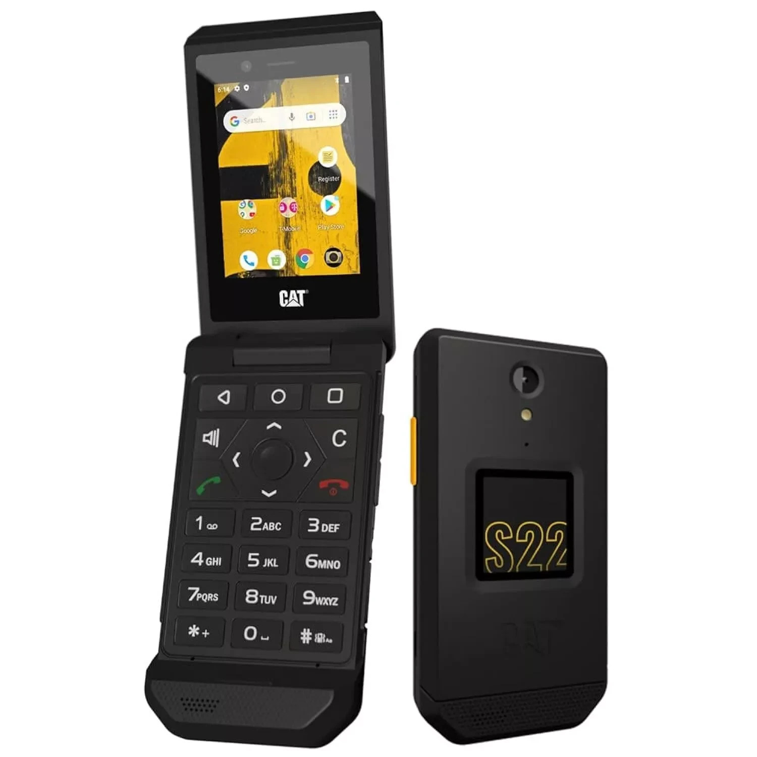 CAT S22 FLIP – 16 GB – Black (T-Mobile) – Barely Touched! Includes Extra battery