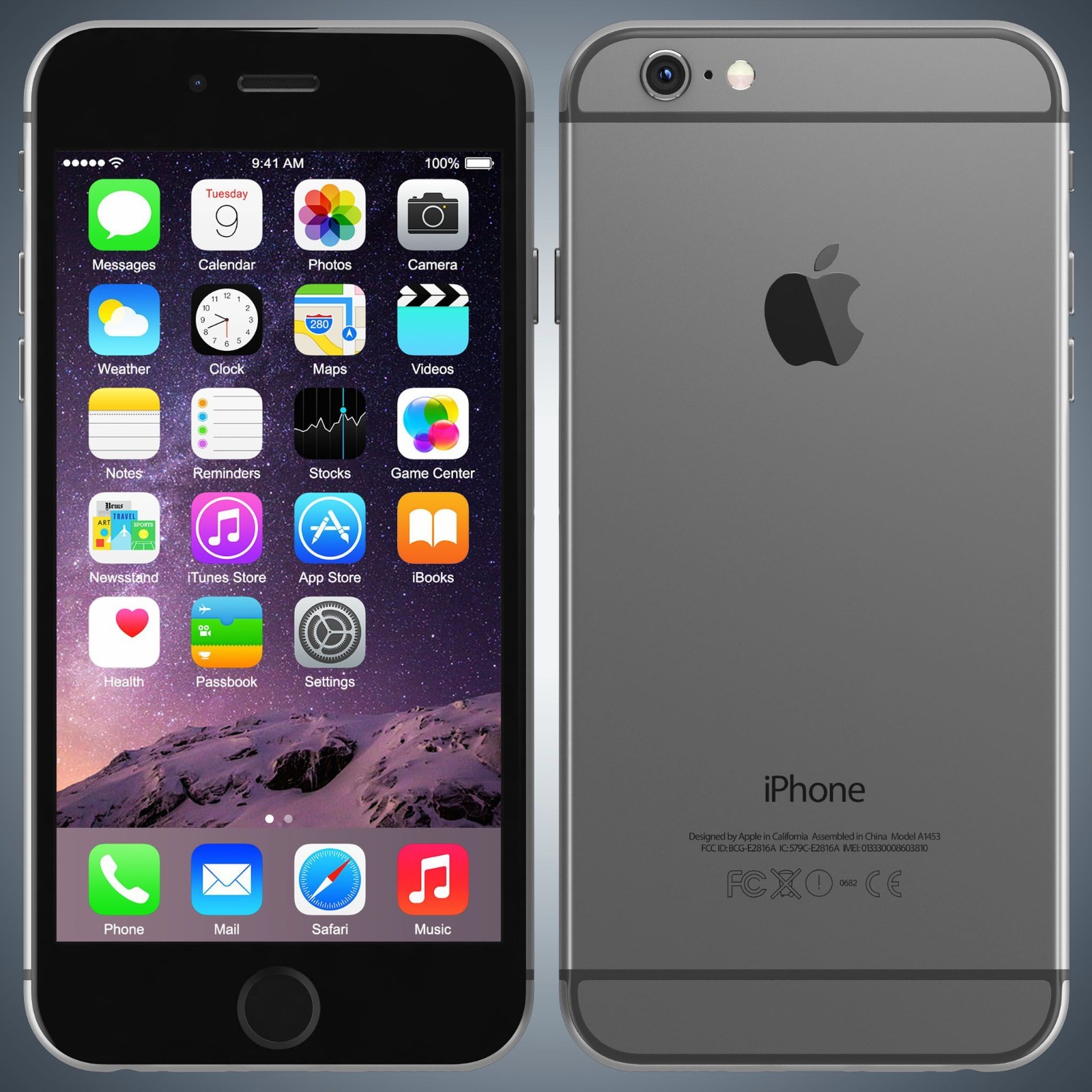 iPhone 6 Space Gray 64GB iOS 12 Unlocked A1549 NG4W2LL/A