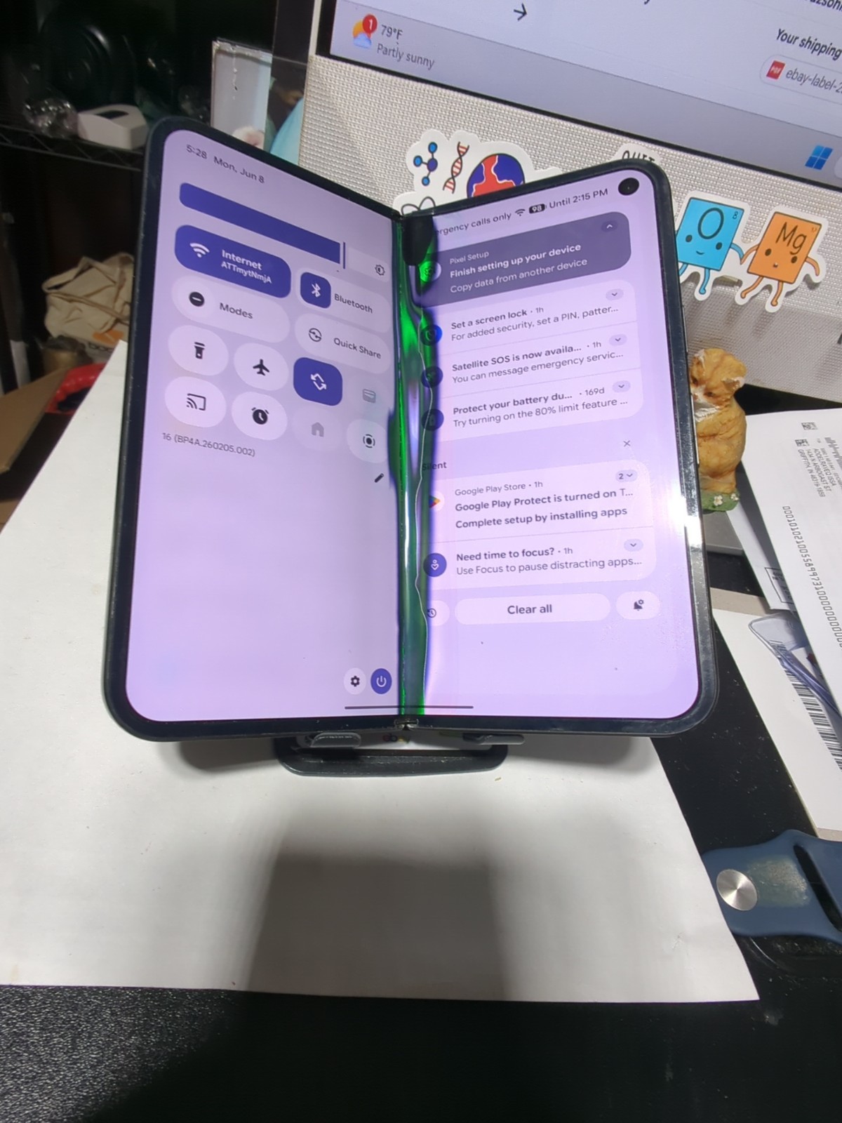 ⚠️READ⚠️ Google Pixel 9 Pro Fold – 256 GB – Black, Factory & OEM Unlocked #6167