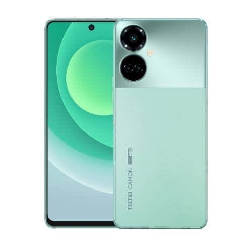 TECNO Camon 19 Model C16n (6GB RAM, 128GB Storage, Color: Green & White)