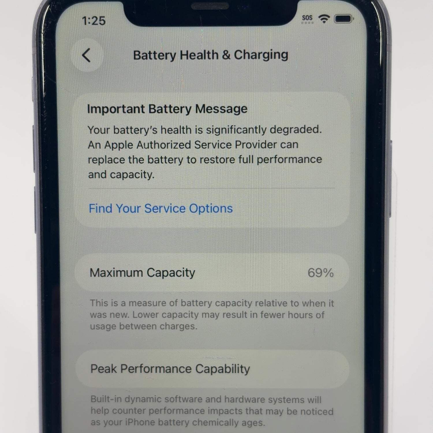 Broken Unlocked Apple iPhone 11 64GB 26.5 MWK52LL/A READ