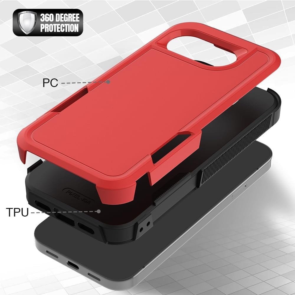 Google Pixel 10A Case, Military Grade Drop Tested with HD Screen Protector, Rugg