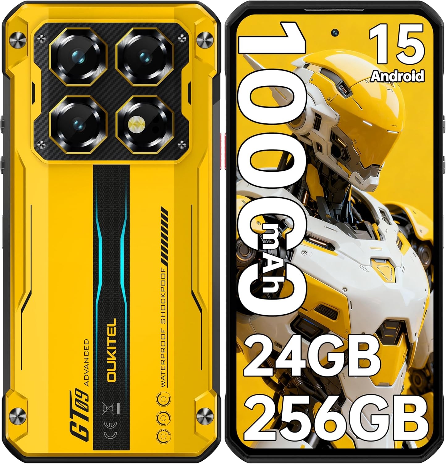 2026 OUKITEL WP60 5G Rugged Phone 24GB+256GB 7.2″ Display 10000mAh Android 15
