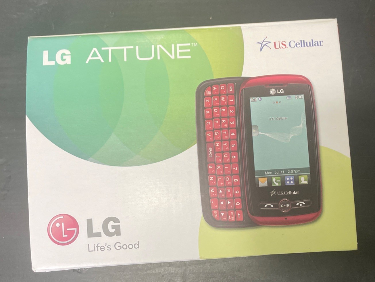RARE Attune UN270 – Slider – Red U.S. Cellular COMPLETE OEM Accessories Included