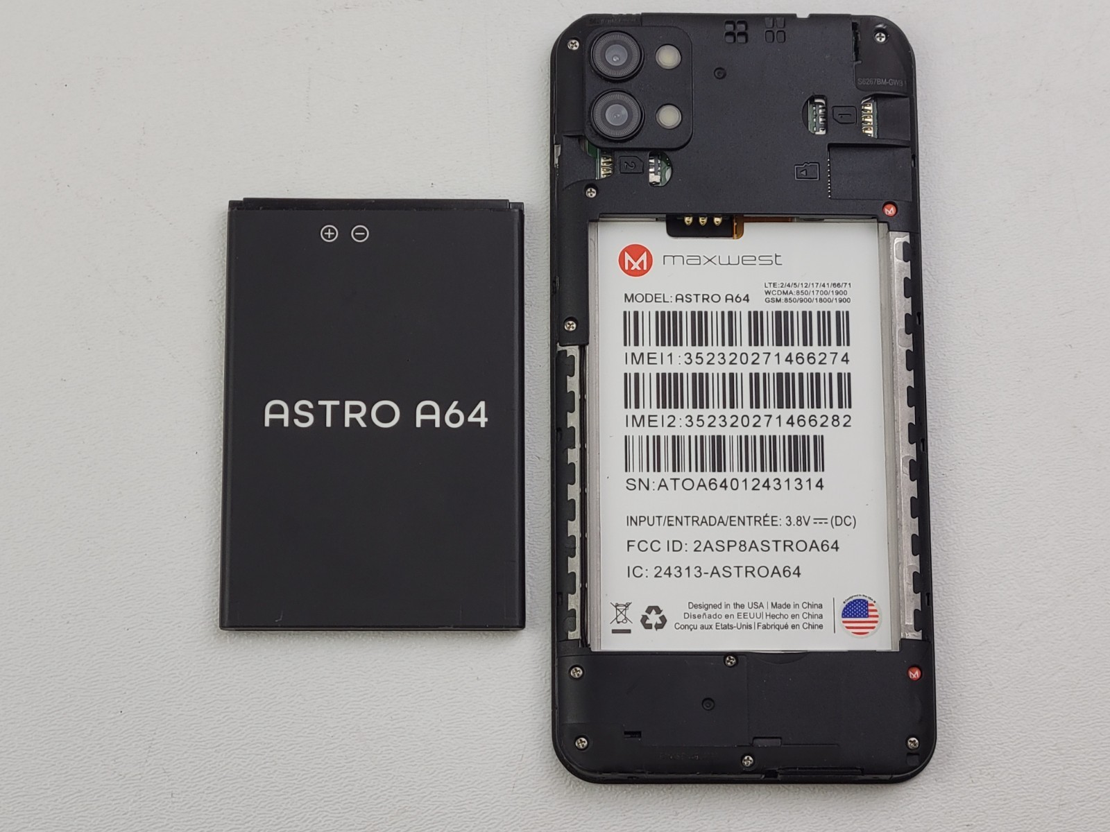 (B-GRADE) Maxwest Astro A64 (MX-A64) 32GB (GSM Unlocked) Dual SIM Smartphone