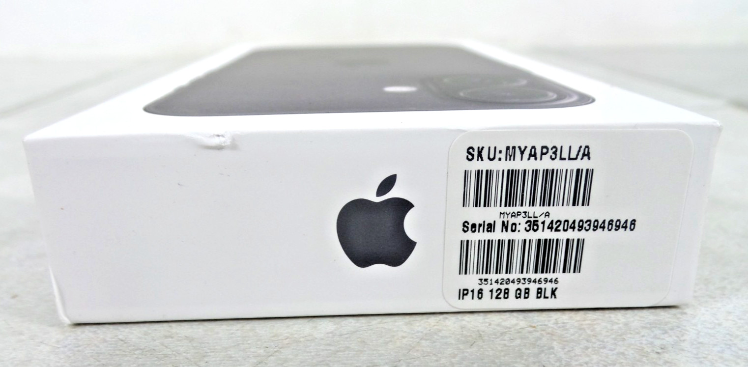 APPLE IPHONE 16 128GB A3081 MYAP3LL/A TRACFONE/STRAIGHT TALK – BLACK