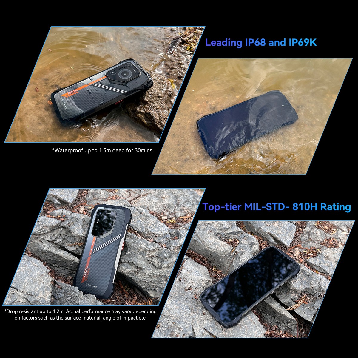 Blackview OSCAL PILOT 3 5G Rugged Smartphone 36GB+256GB Android 15 Night Vision