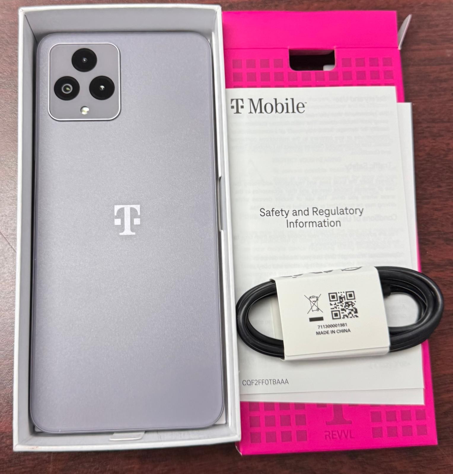 Open Box 9/10 – T-Mobile Revvl 6x 5G 128GB/4GB (T-mobile Locked) Space Gray
