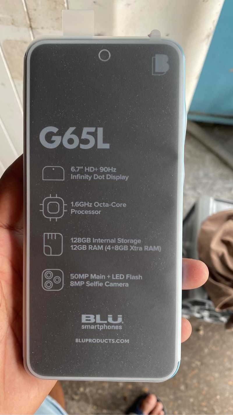NEW BLU G65L |Factory Unlocked GSM Cell Phone | 6.7” HD+ Display US /Version BK