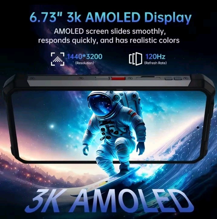 Unihertz Tank 4 Pro 5G Rugged Smartphone 18GB+1TB 720pProjector,3K AMOLED NFC