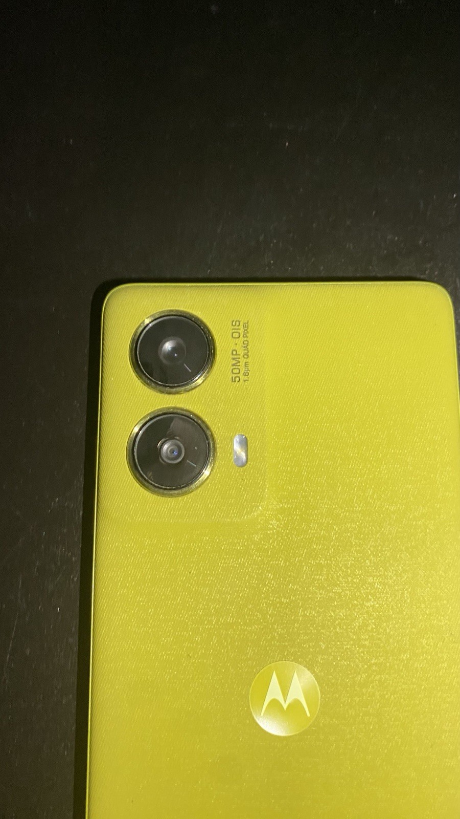 Motorola Green Bar Smartphone with 50MP Dual Rear Camera System