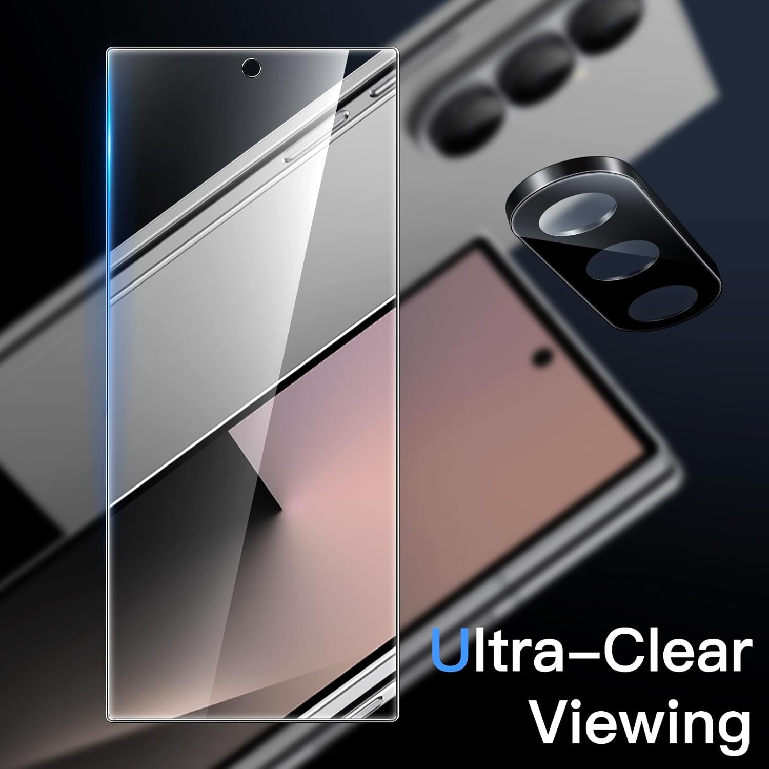2-Pack Front Screen Protector & Camera Lens Protector for Samsung Galaxy Z Fold