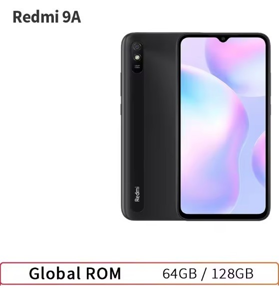 Xiaomi Redmi 9A Smartphone 4GB/64GB Cellphone 5000mAh 6.53 inch MTK Helio G25