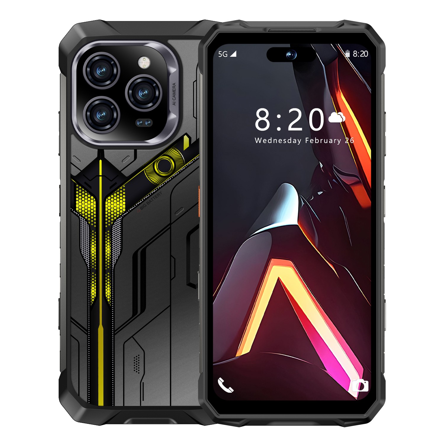 Rugged Smartphone R16 Pro MAX 256G Dual Sim 5G Unlocked Cell Phone 10000mAh
