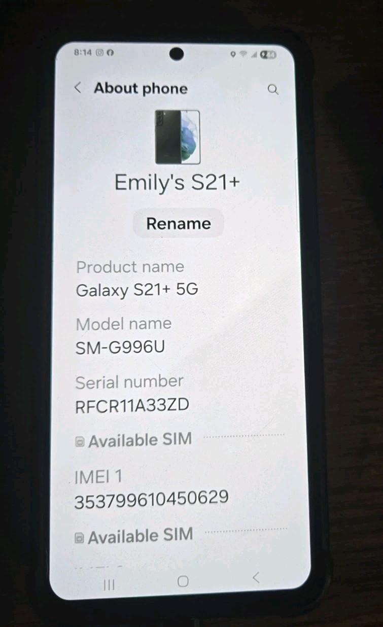 Samsung Galaxy S21 Plus + 5G SM-G996U 256 GB Unlocked Smartphone – FAIR