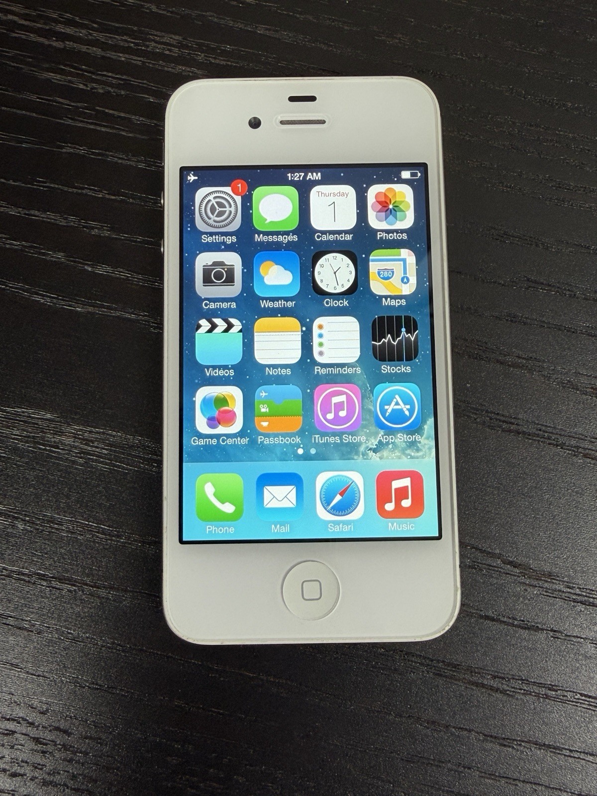 Apple iPhone 4s 16GB White AT&T A1387 iOS 7.0.2 GRADE B FULLY FUNCTIONAL