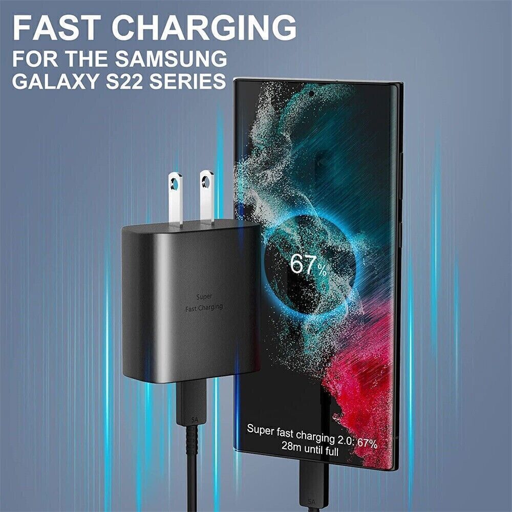 35W Type Usb-c Super Fast Wall Charger 3FT Charging Cable Fit Samsung Galaxy S23