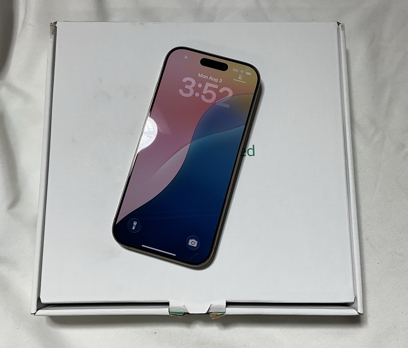 Apple iPhone 16 Pro – 256GB – Desert Titanium – (Unlocked) 100% Bat (1 Cycle)G10