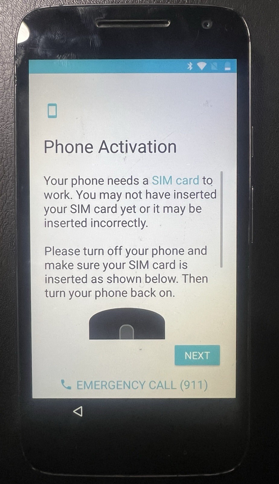Motorola XT1609 Verizon Black Android Bluetooth Wi-Fi MicroSD Smartphone