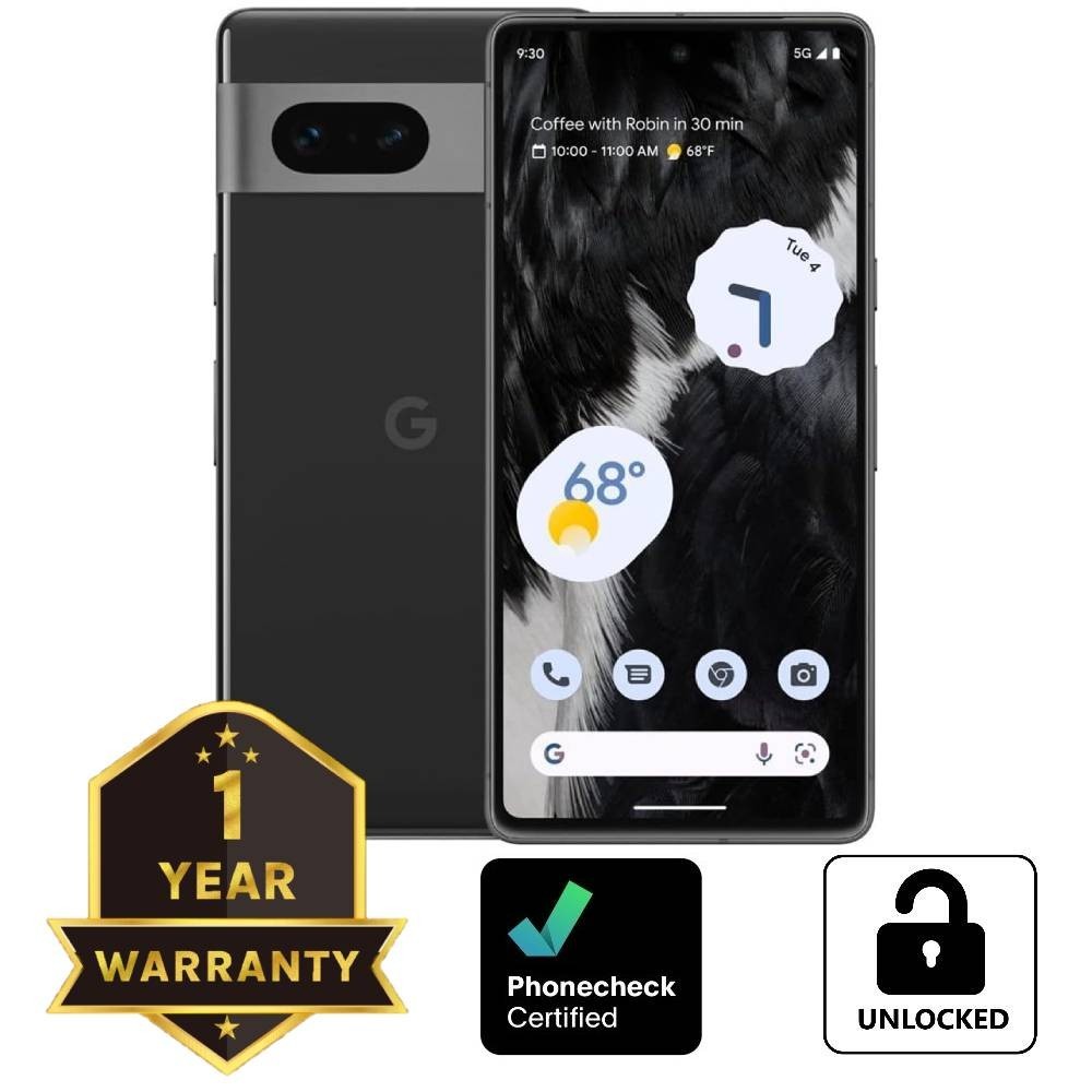 Google Pixel 7 – 128 GB – Obsidian (Unlocked) Smartphone – Very Good
