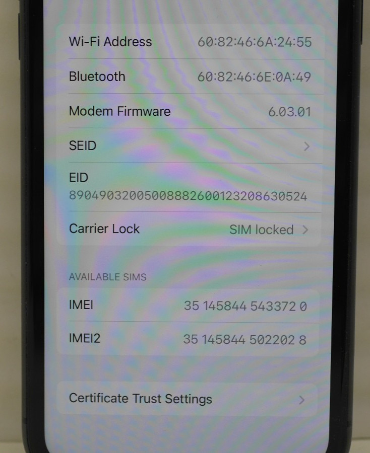 Apple iPhone 11 64GB A2111 MM693LL/A – Black (TracFone/StraightTalk) (H90001178)