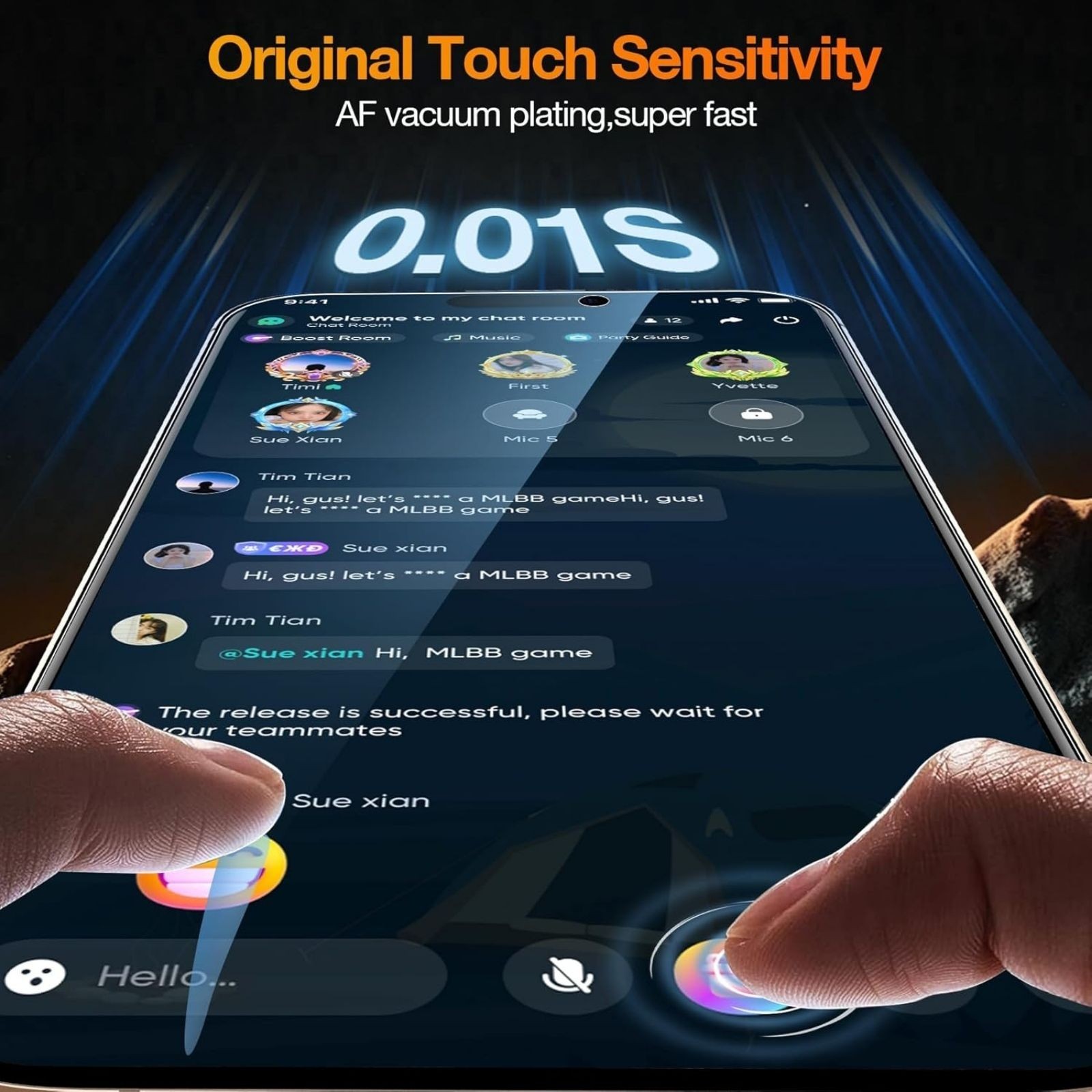 2 Pack Privacy Screen Protector for iPhone 16 Pro Anti Spy Privacy Screen 6.3 In