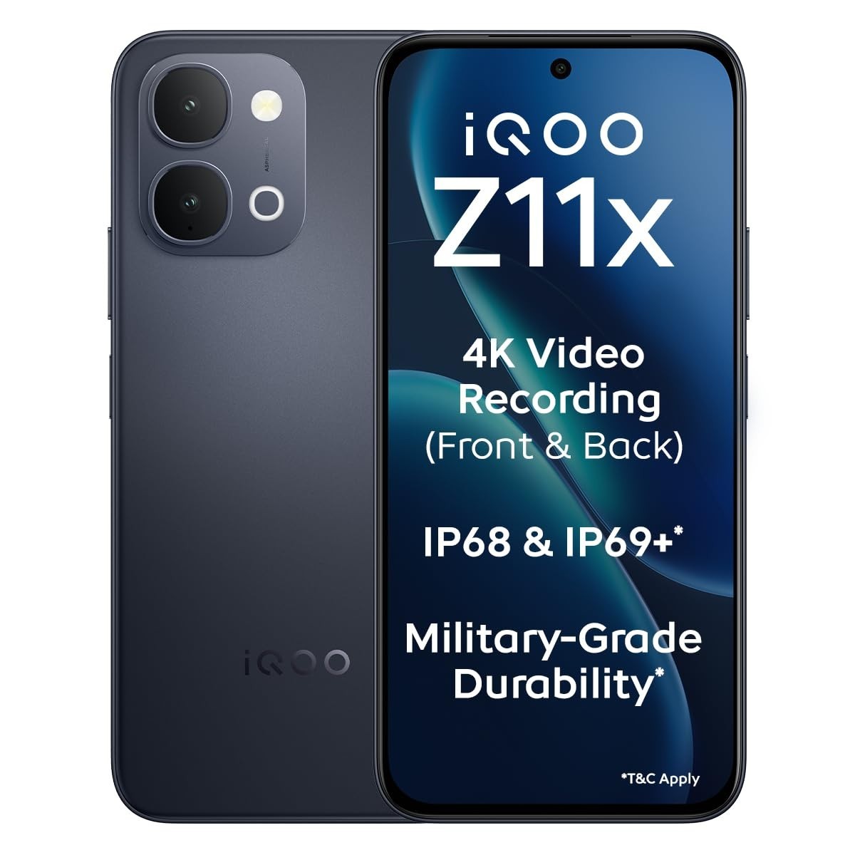 iQOO Z11x 5G (Black, 6GB RAM, 128 GB ) Dimensity 7400-Turbo Global Version.