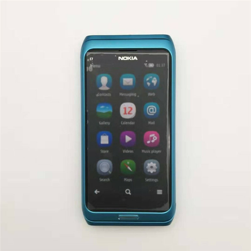 Original Unlocked Nokia E7 Slide QWERTY Keypad 16GB 3G Wifi 4″Touch Screen Phone