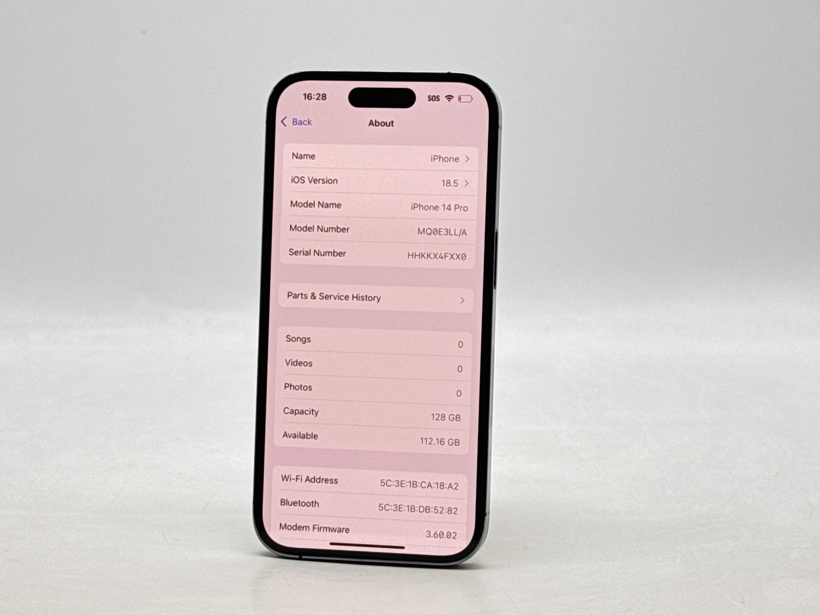 Unlocked Apple iPhone 14 Pro 6.1″ A2650 128GB Deep Purple For Parts #228