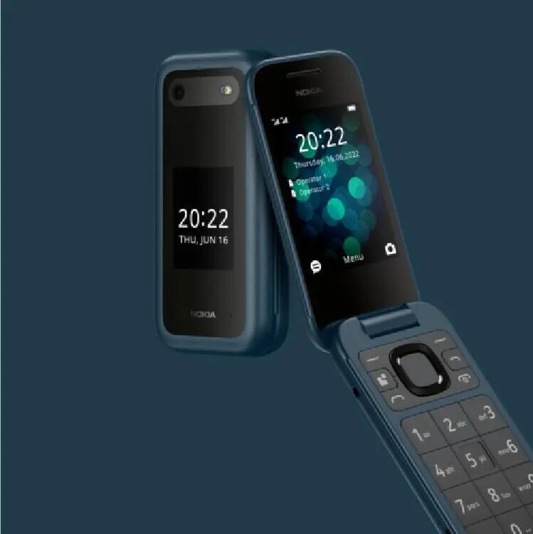 Nokia 2660 Flip Original 5.0MP 2.8″ Dual-SIM Flip Mobile Phone 4G LTE
