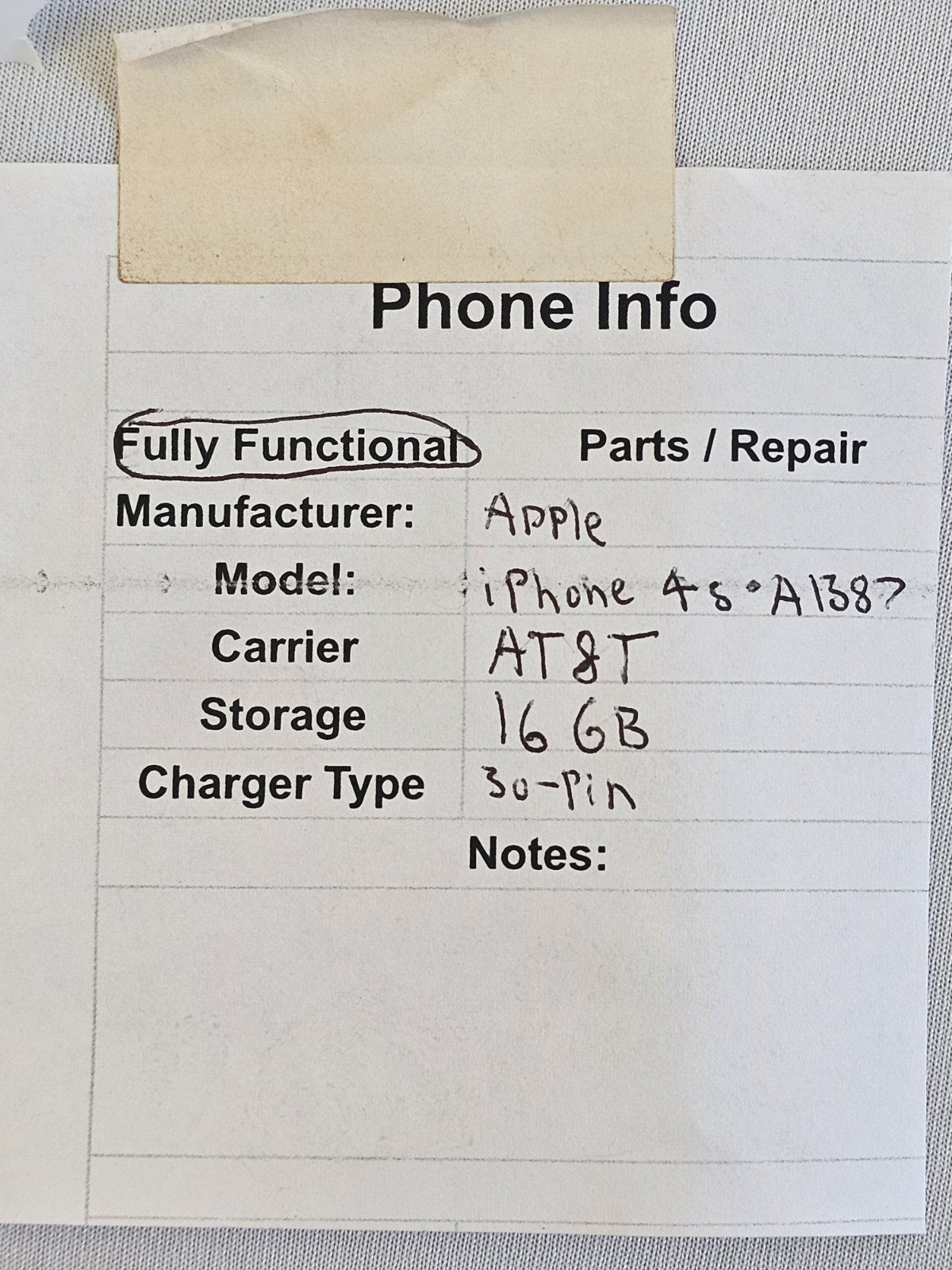 Apple iPhone 4S A1387 Smartphone Carrier – AT&T Storage – 16GB Tested and Works