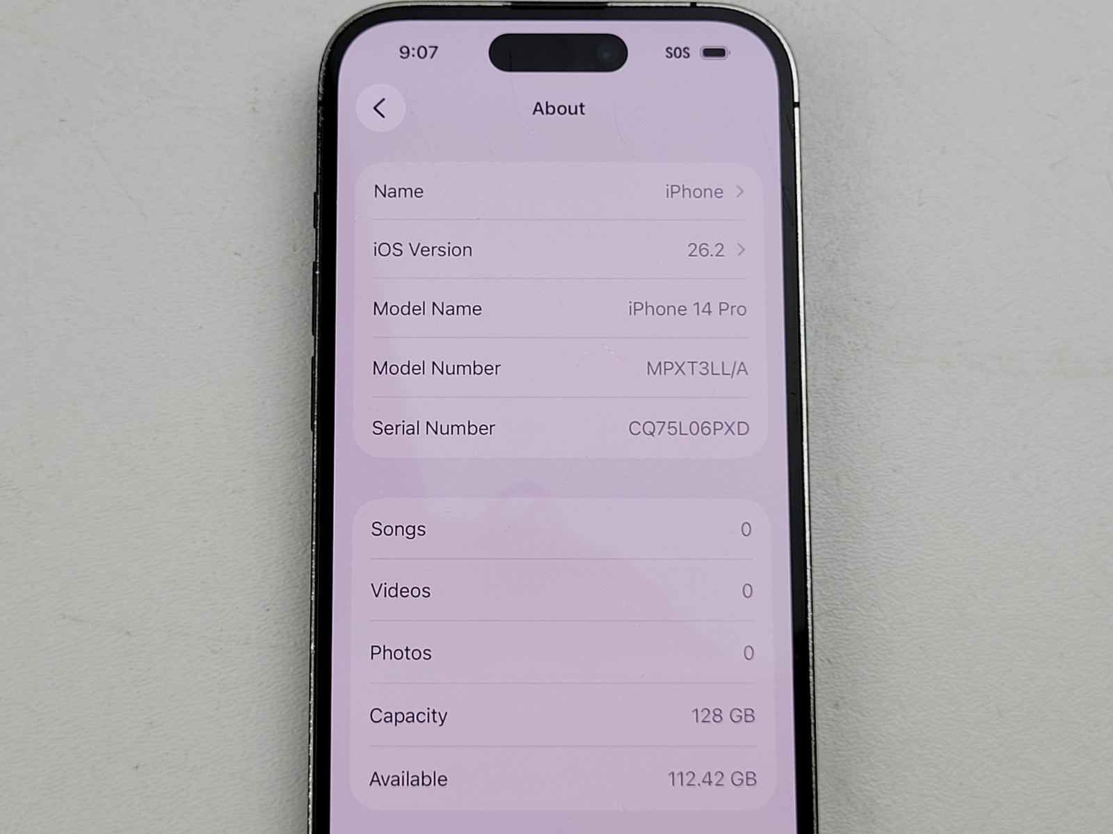 Apple iPhone 14 Pro (A2650) 128GB – Black (Viaero Wireless) – POOR CONDITION
