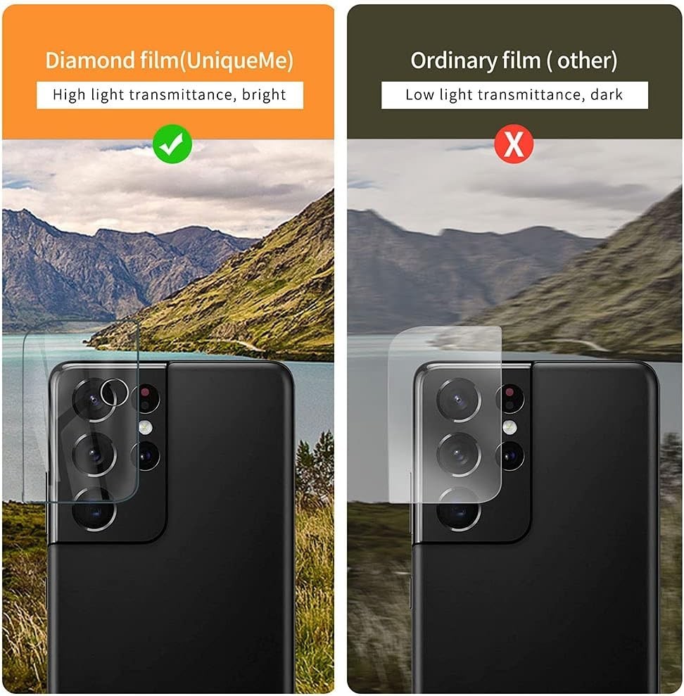 4in1 Screen Protect Galaxy S21 Ultra for Screen and Camera Lens Protector 9H