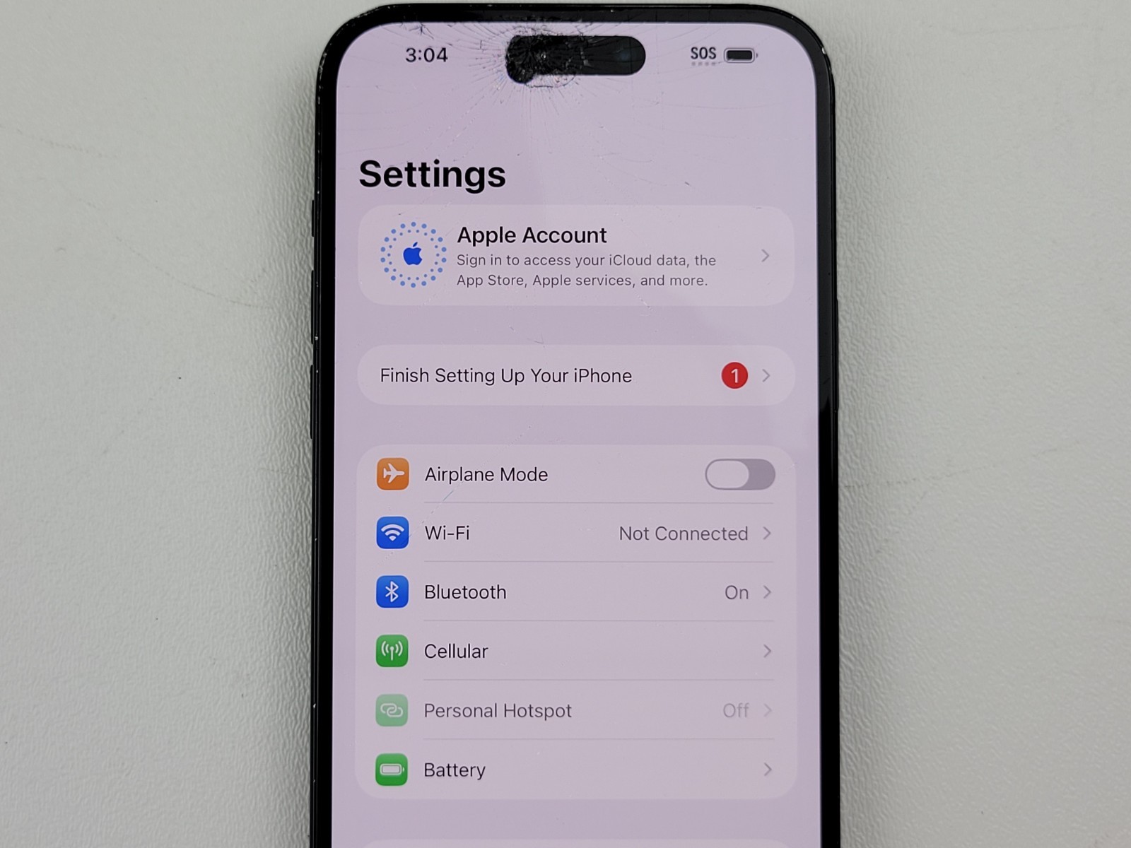 Apple iPhone 15 Plus (A2847) 128GB – Black (Unlocked) – *DAMAGED* – Clean IMEI