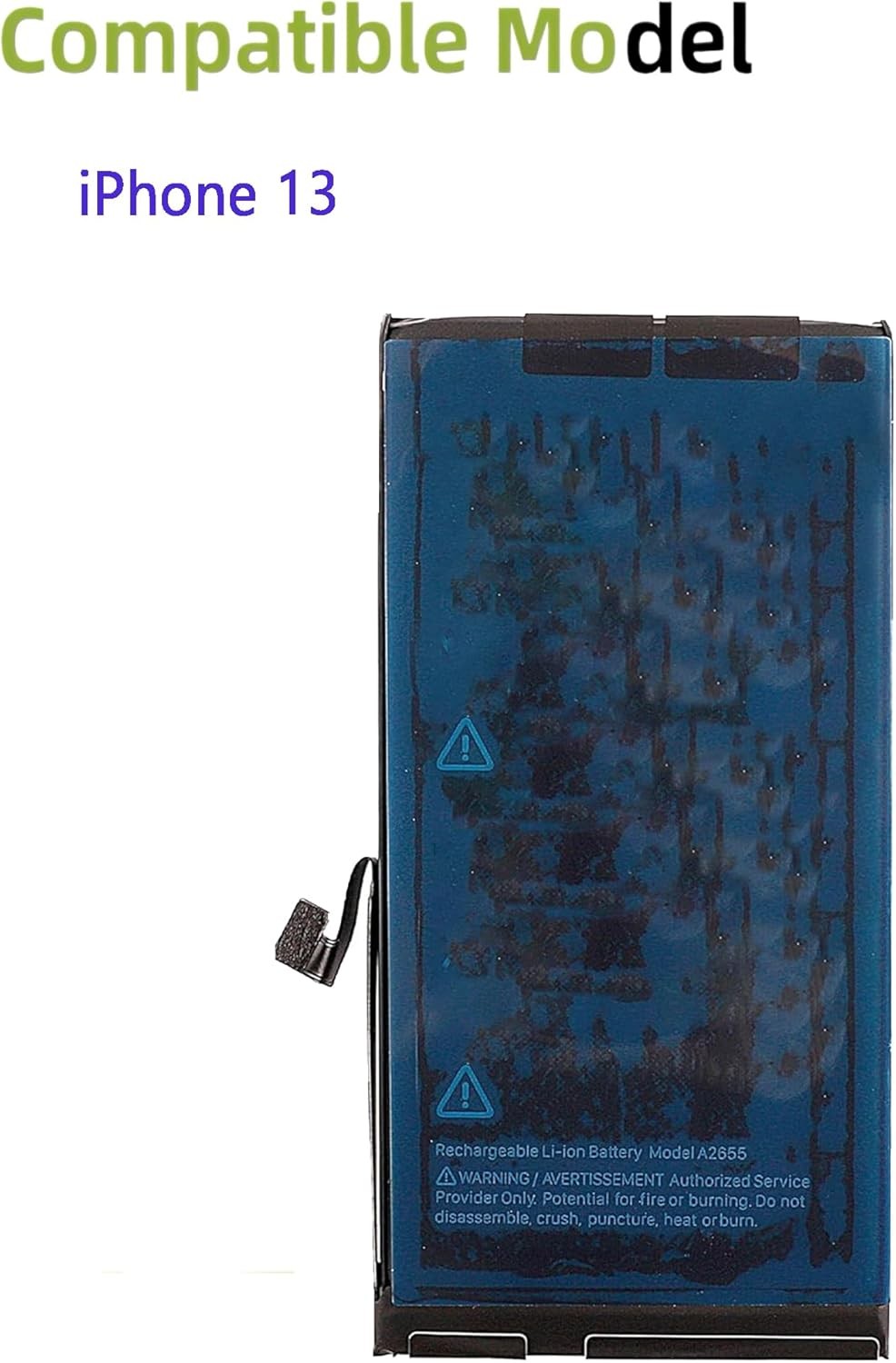 A2655 Battery Rechargeable for iPhone 13 Model A2633 A2482 A2631 A2634 A2635