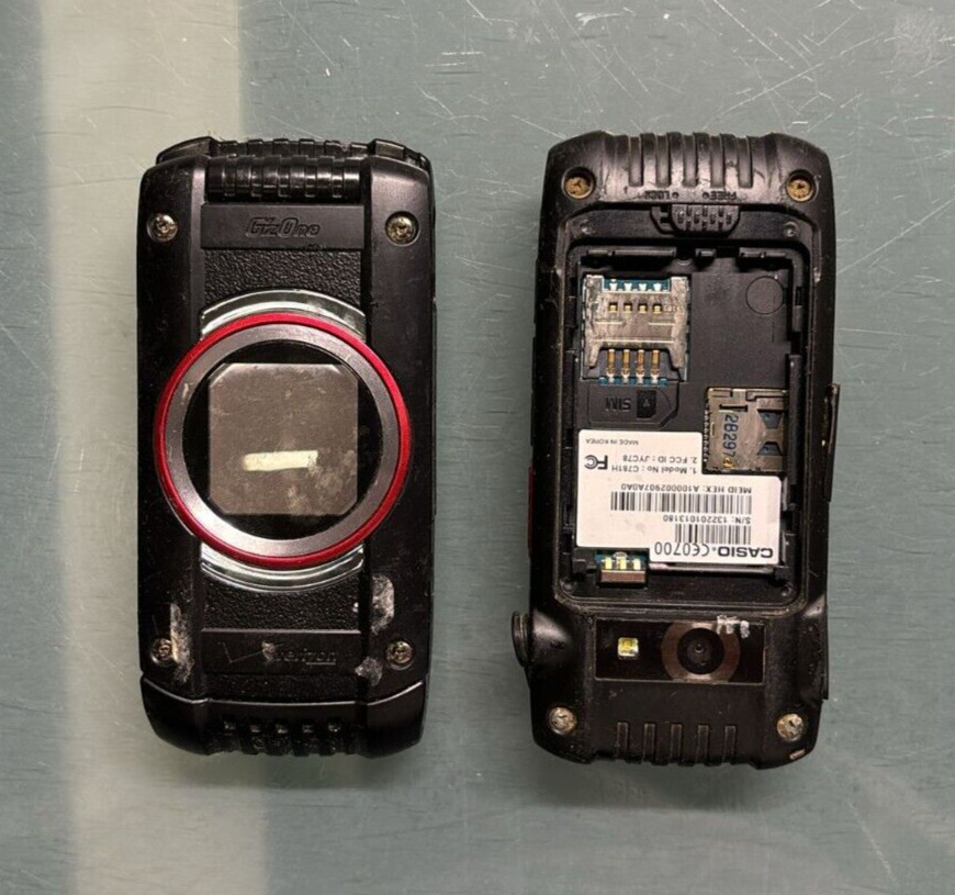 Casio G’zOne Ravine 2 Verizon 512 MB Handset Flip Phone Vintage Cellphone OEM