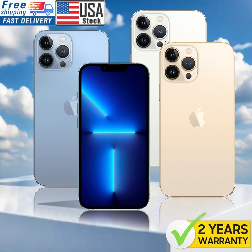 NEW SEALED APPLE IPHONE 13 PRO MAX A2484 512GB/256/128GB 6.7″ UNLOCKED