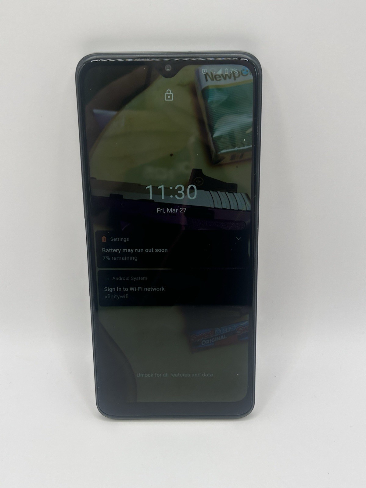 T-Mobile REVVL V+ 5G Smartphone Locked Cracked Screen Parts Repair Red Triple
