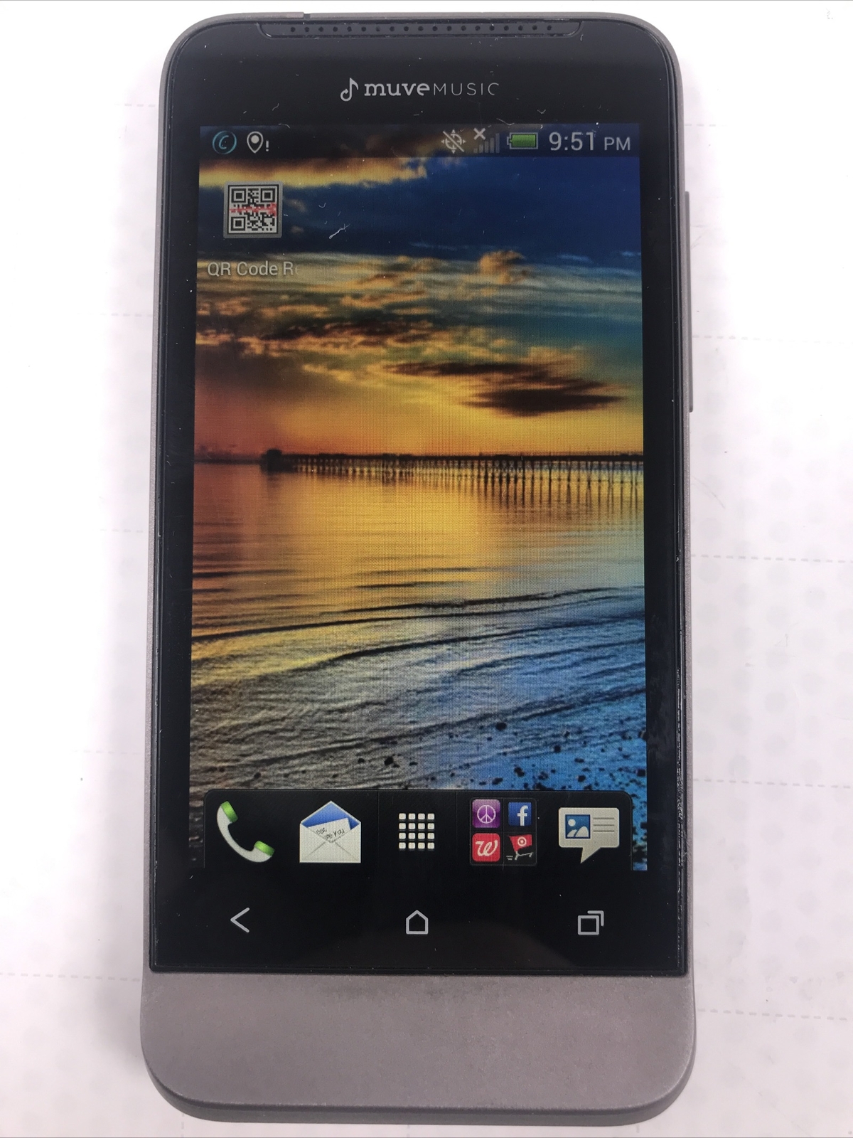 HTC One V Beats Audio Muve Music 512mb Single Core Phone MuveMusic Player