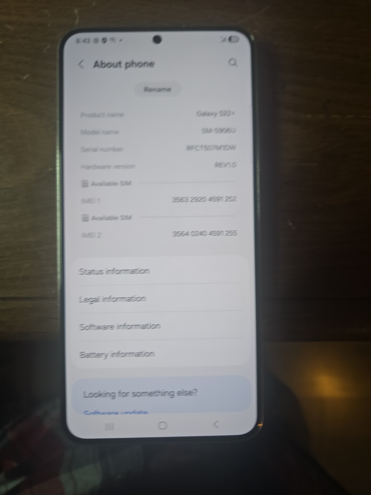Samsung Galaxy S22 Ultra – 256 GB – Phantom White (Unlocked)