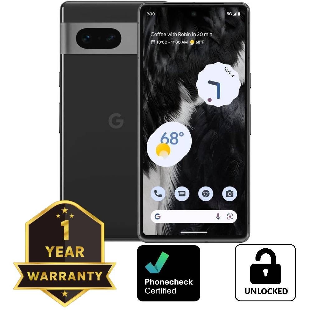 Google Pixel 7 – 128 GB – Obsidian (Unlocked) Smartphone – Excellent
