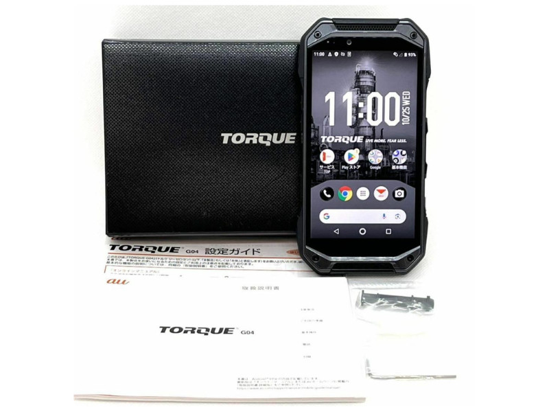 TORQUE G04 KYV46 Black Unlocked AU Version Rugged Smartphone 64GB Japan New